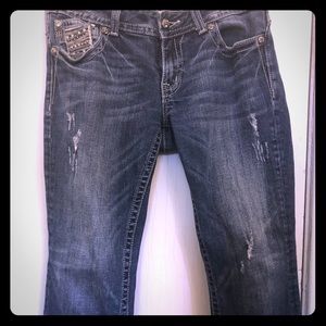 Miss Me Distressed Denim Capris